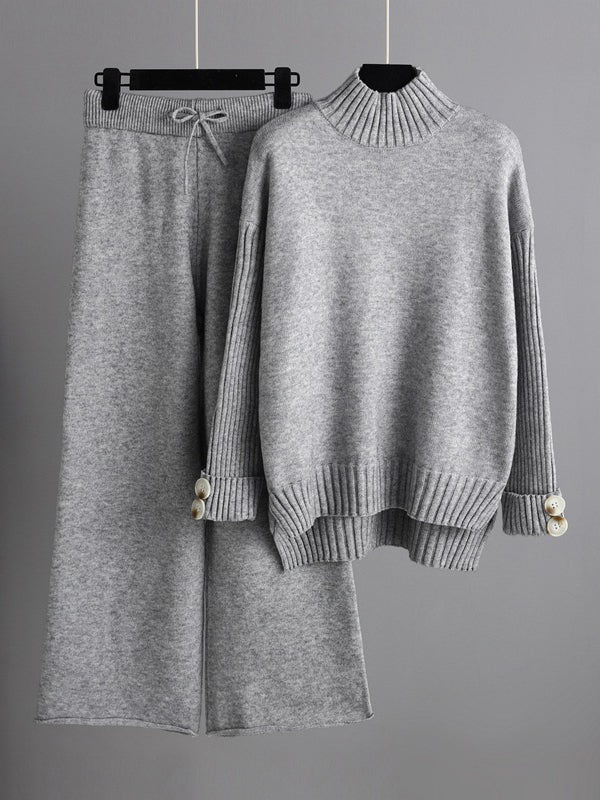 Sweater  & Wide Leg Pants Set