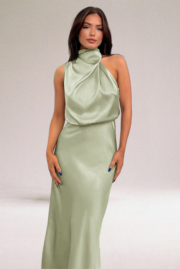 Elegant Satin Evening Dress