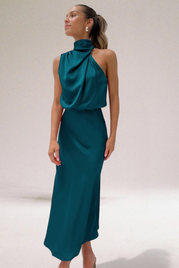 Elegant Satin Evening Dress