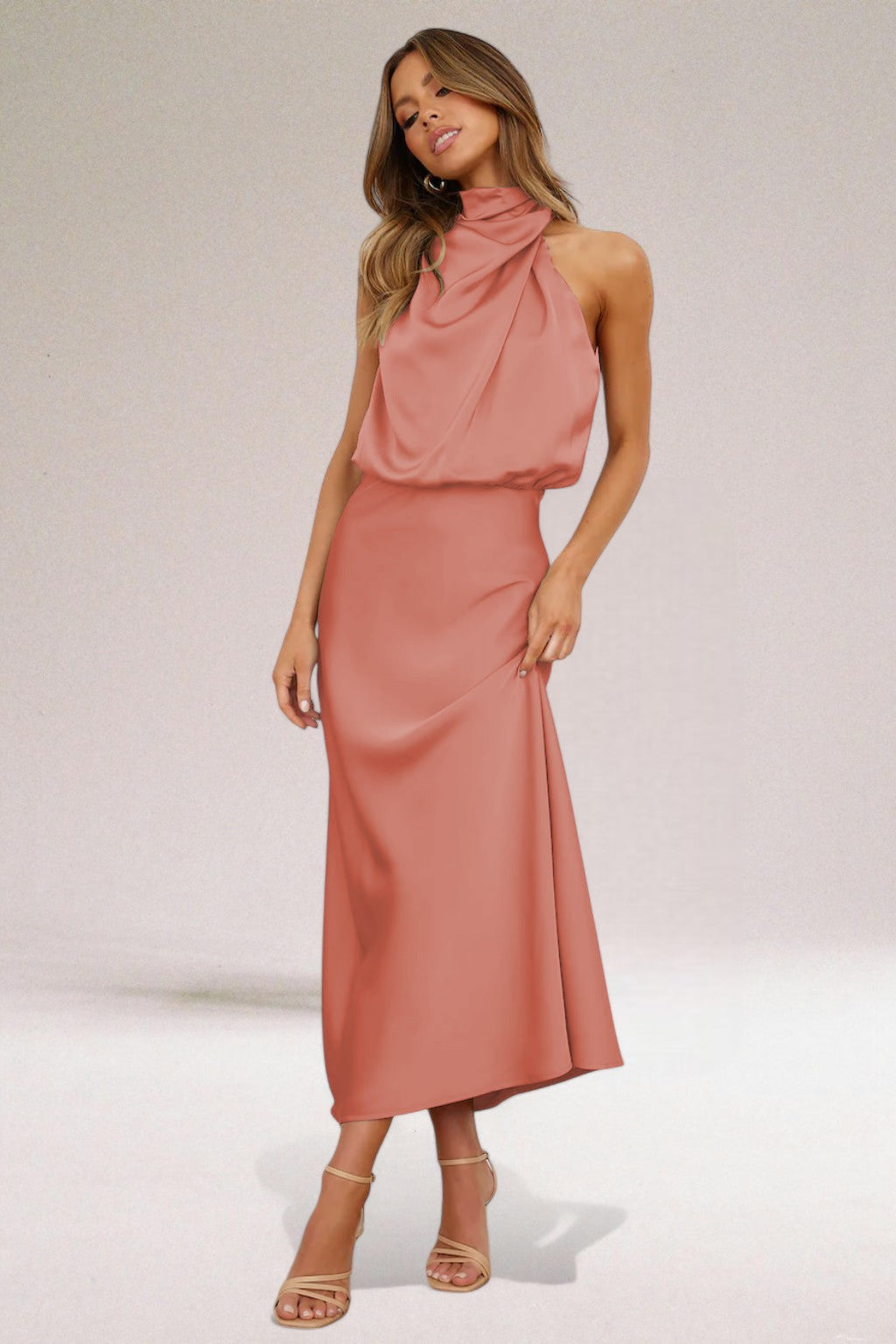 Elegant Satin Evening Dress