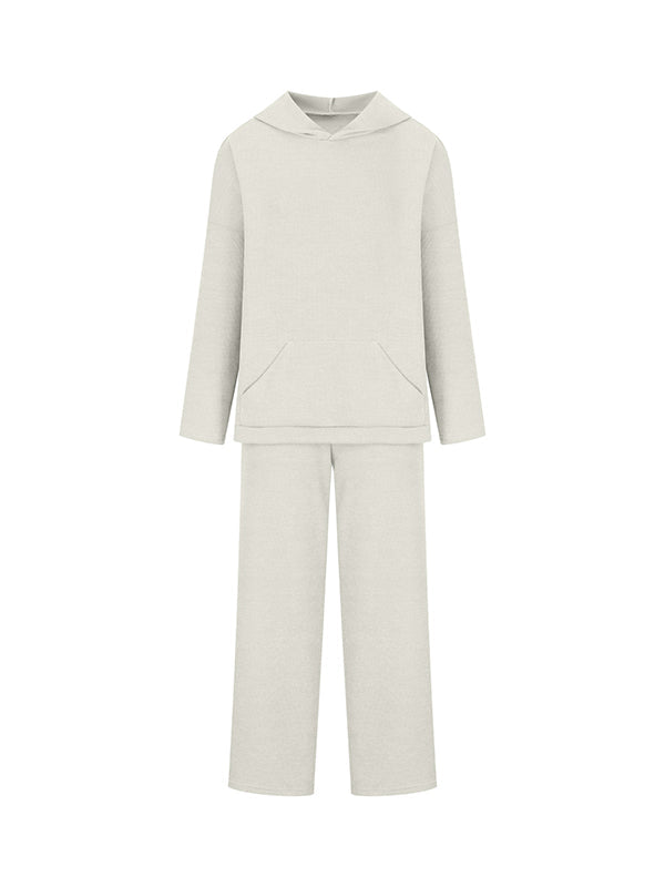 Hooded Sweater + Drawstring Pants Set