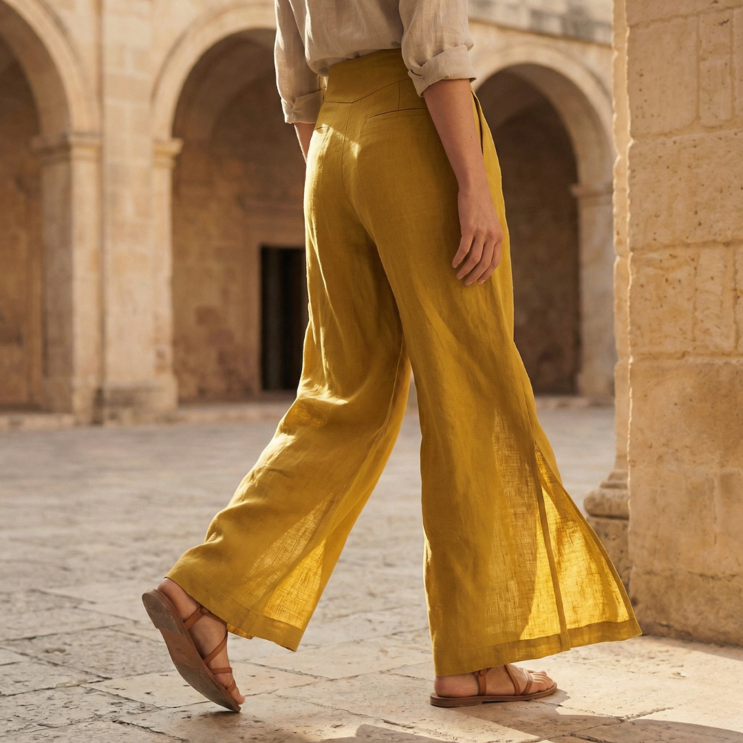 High Waist Wide Leg Trousers