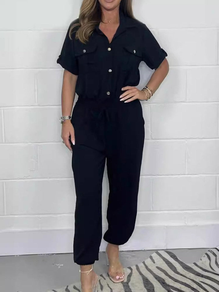 Elasticated  High Waisted Jumpsuit