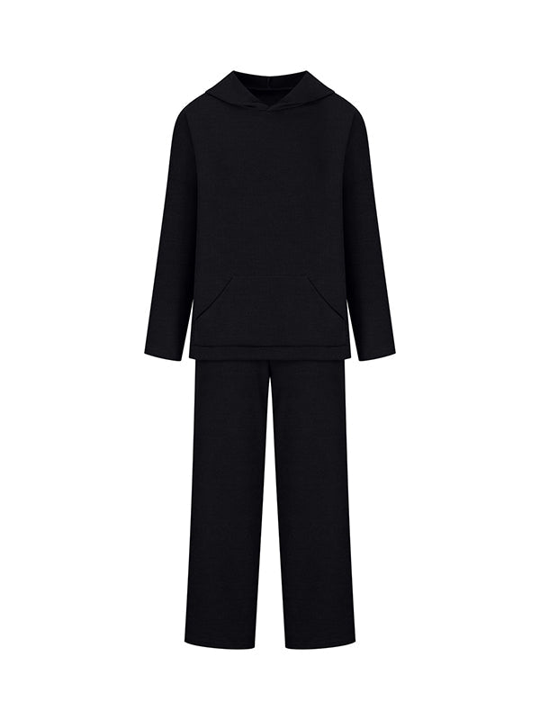 Hooded Sweater + Drawstring Pants Set