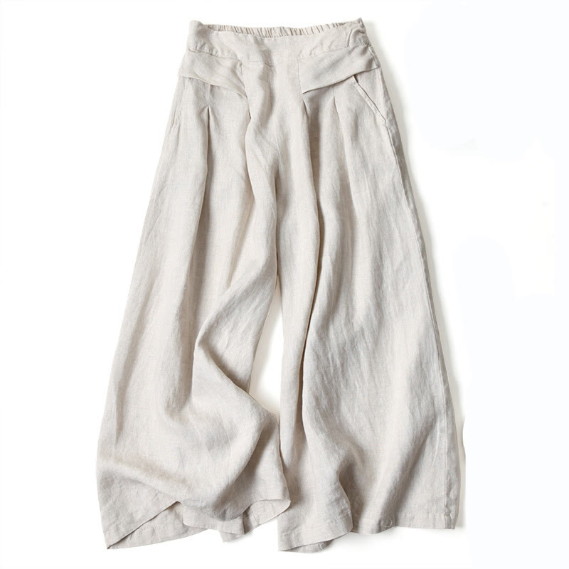 High Waist Wide Leg Trousers