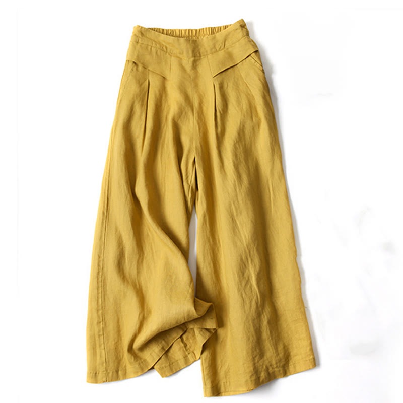 High Waist Wide Leg Trousers