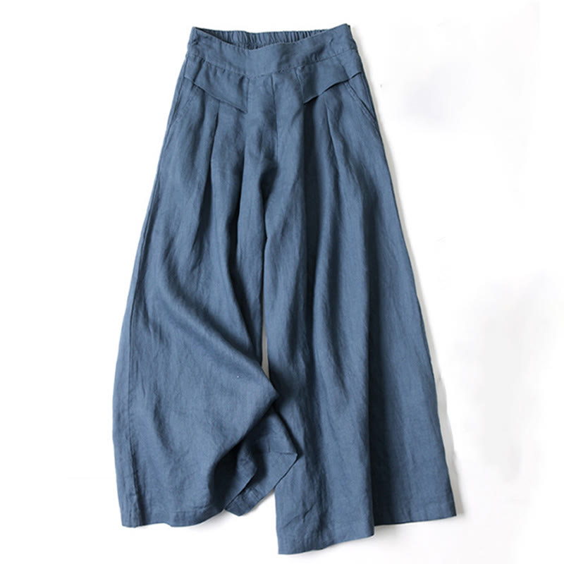High Waist Wide Leg Trousers