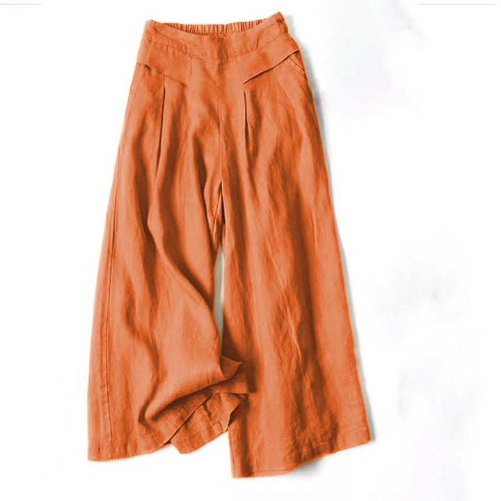 High Waist Wide Leg Trousers