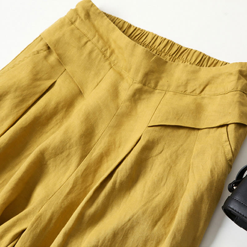 High Waist Wide Leg Trousers
