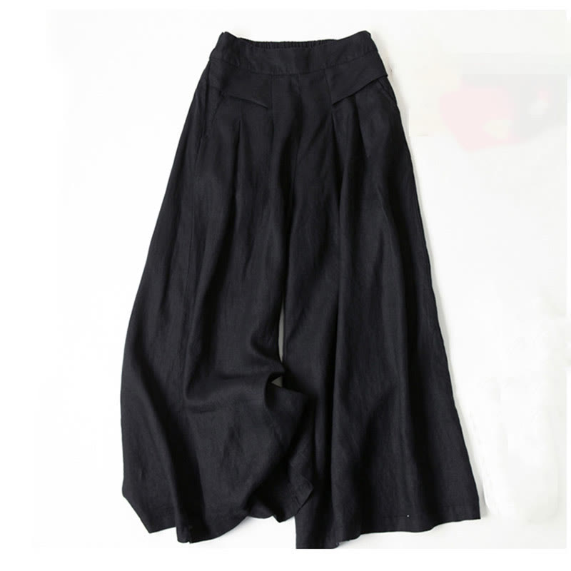 High Waist Wide Leg Trousers