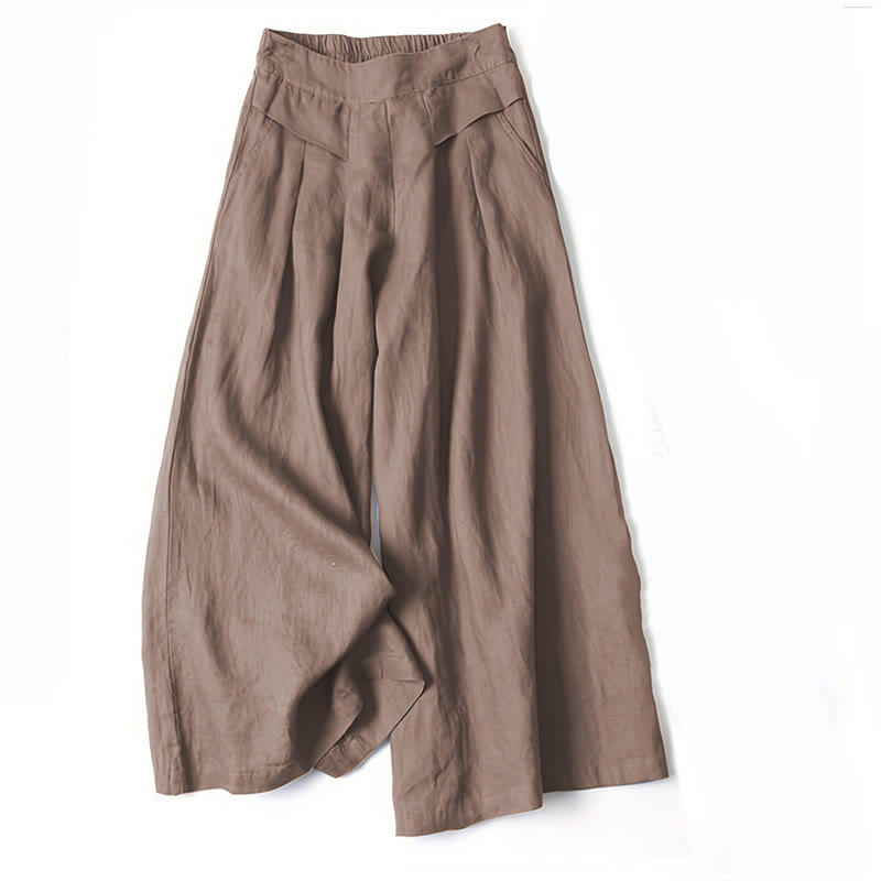 High Waist Wide Leg Trousers