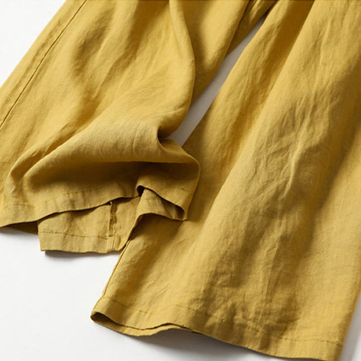 High Waist Wide Leg Trousers