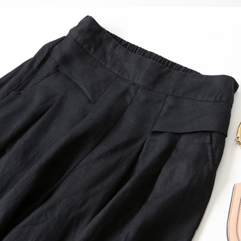 High Waist Wide Leg Trousers