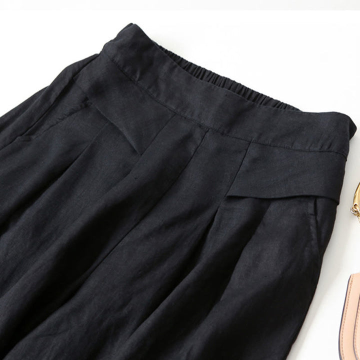 High Waist Wide Leg Trousers