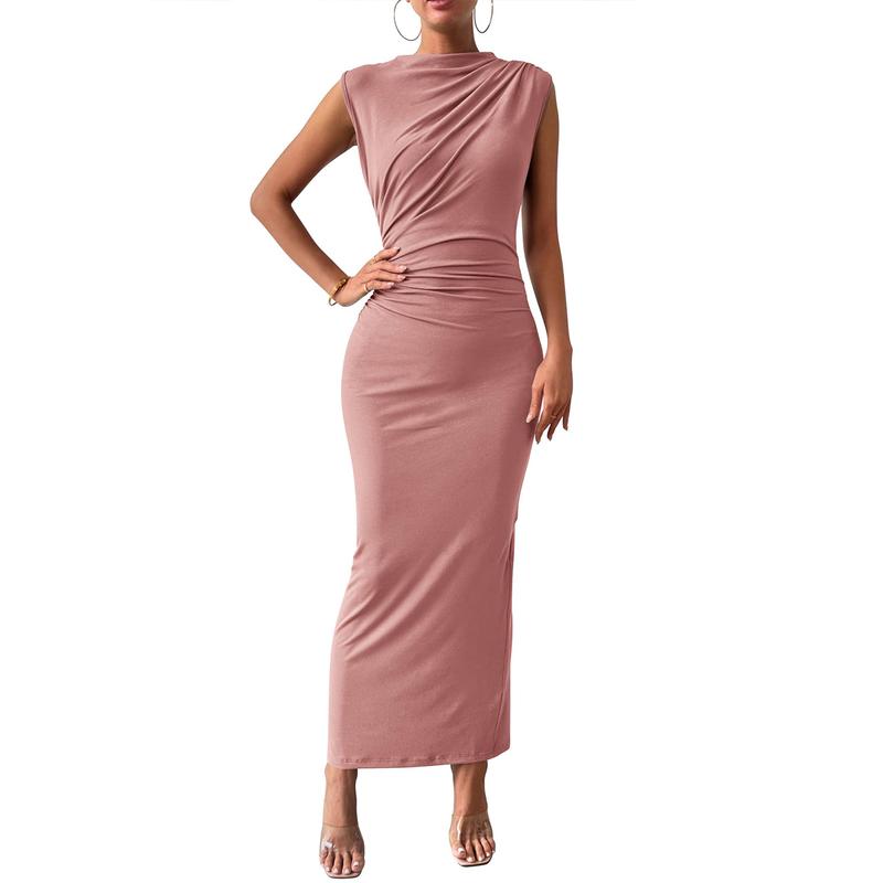 Bodycon Dress with Back Slit