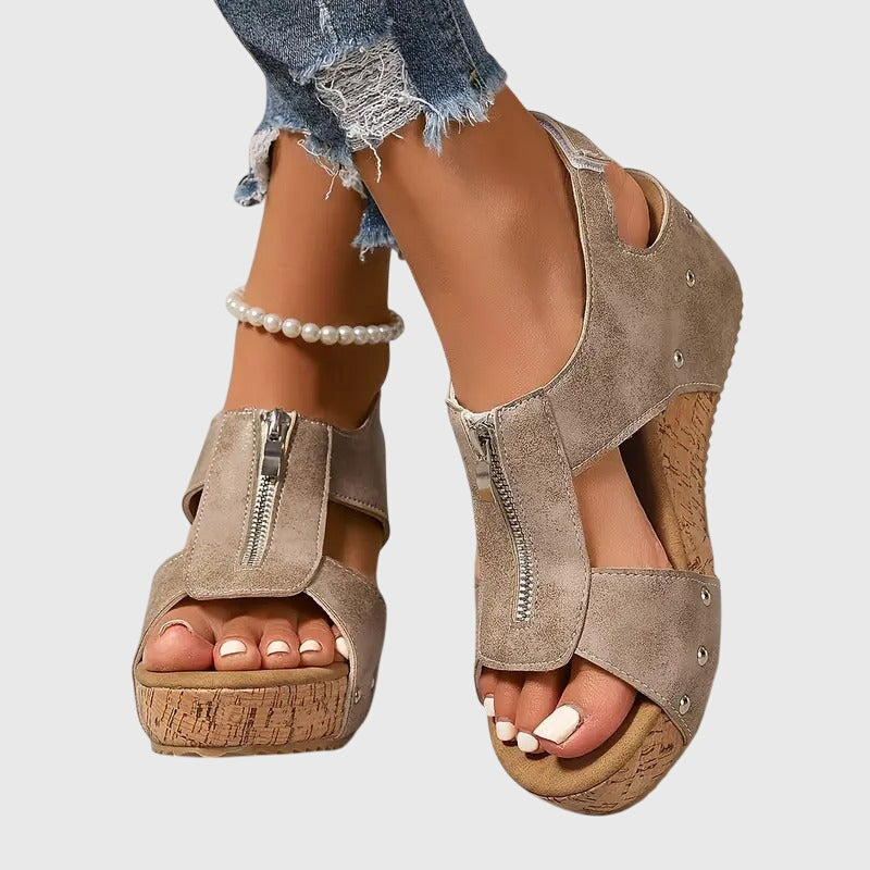 Zipper Orthopedic Sandals