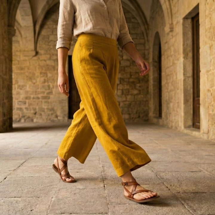 High Waist Wide Leg Trousers