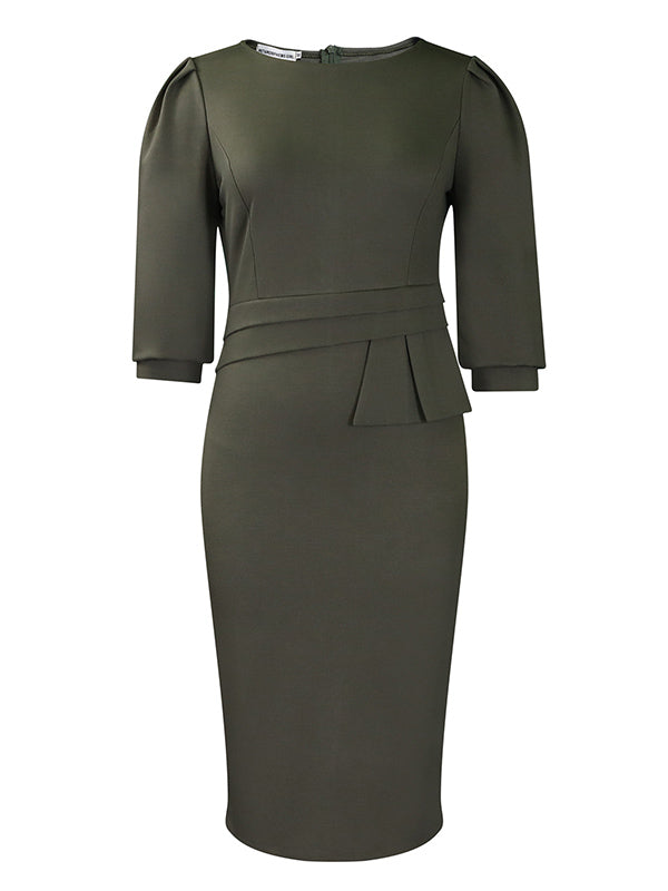 Bodycon Leisure Midi Dresses