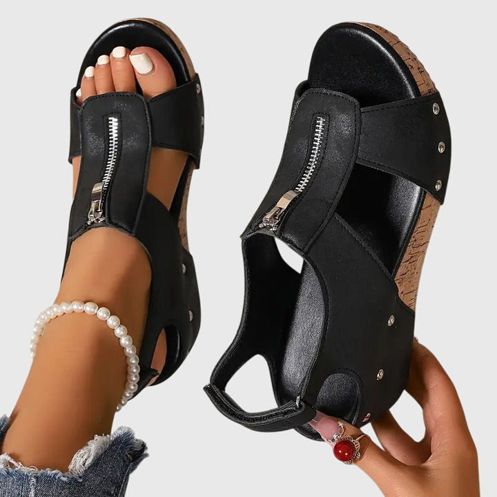 Zipper Orthopedic Sandals