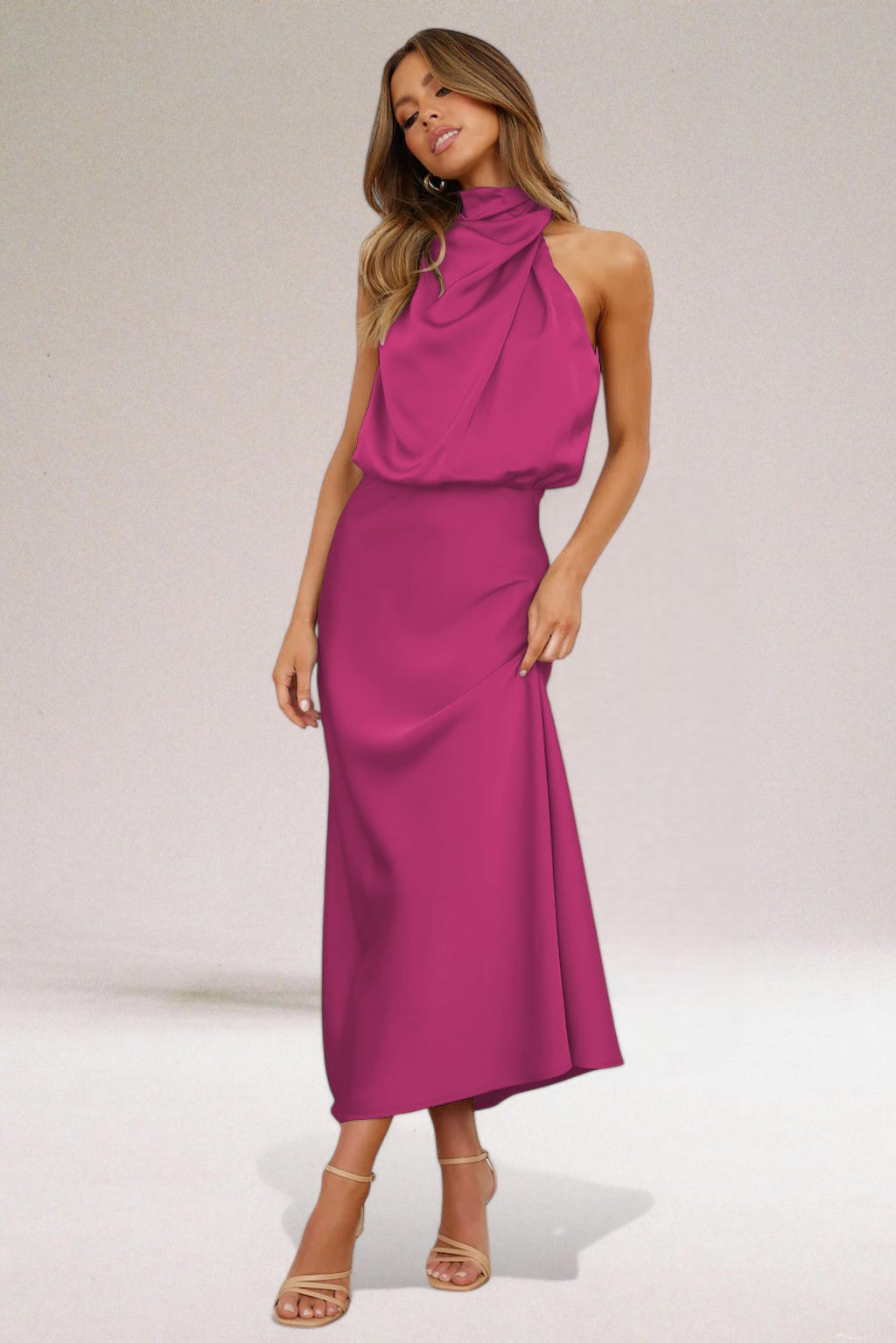 Elegant Satin Evening Dress