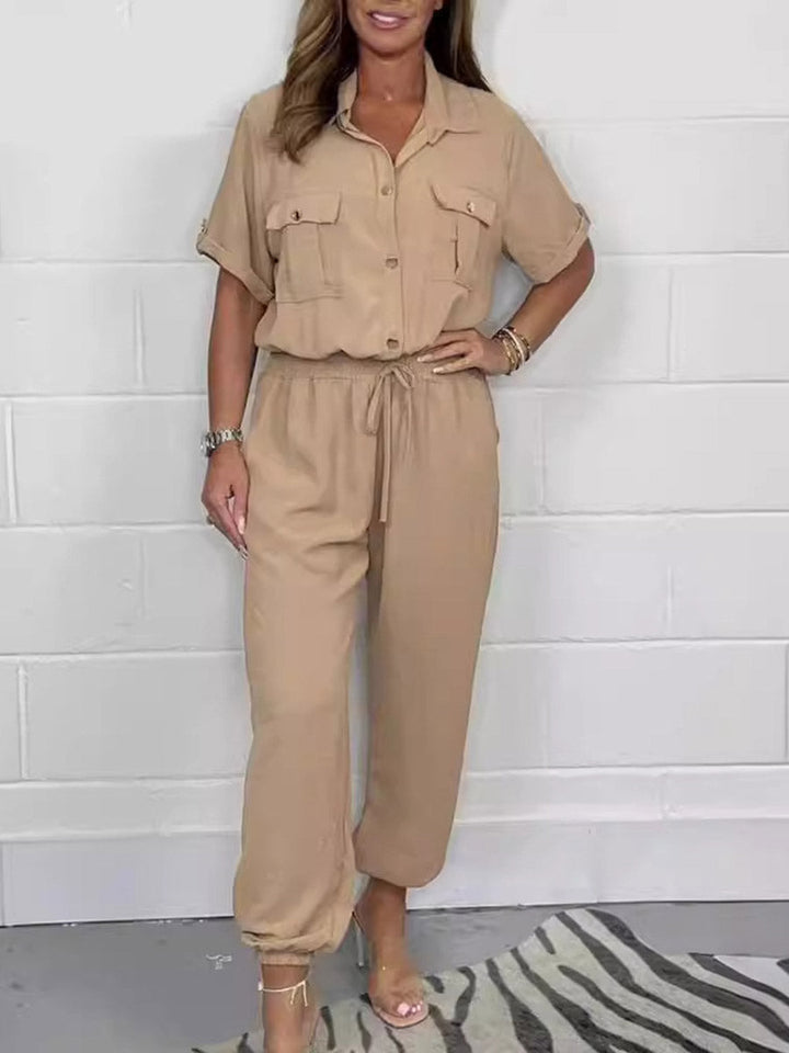 Elasticated  High Waisted Jumpsuit