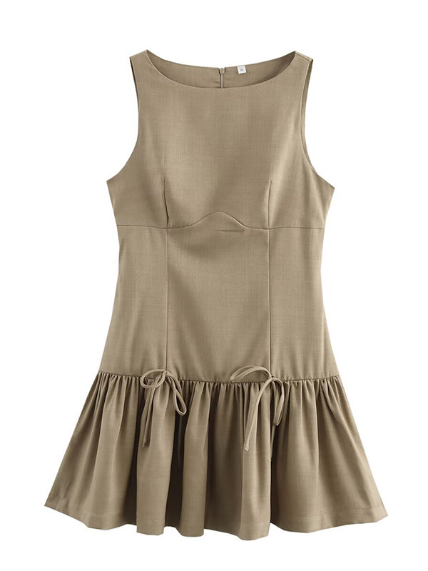 A-Line Loose Mini Dresses