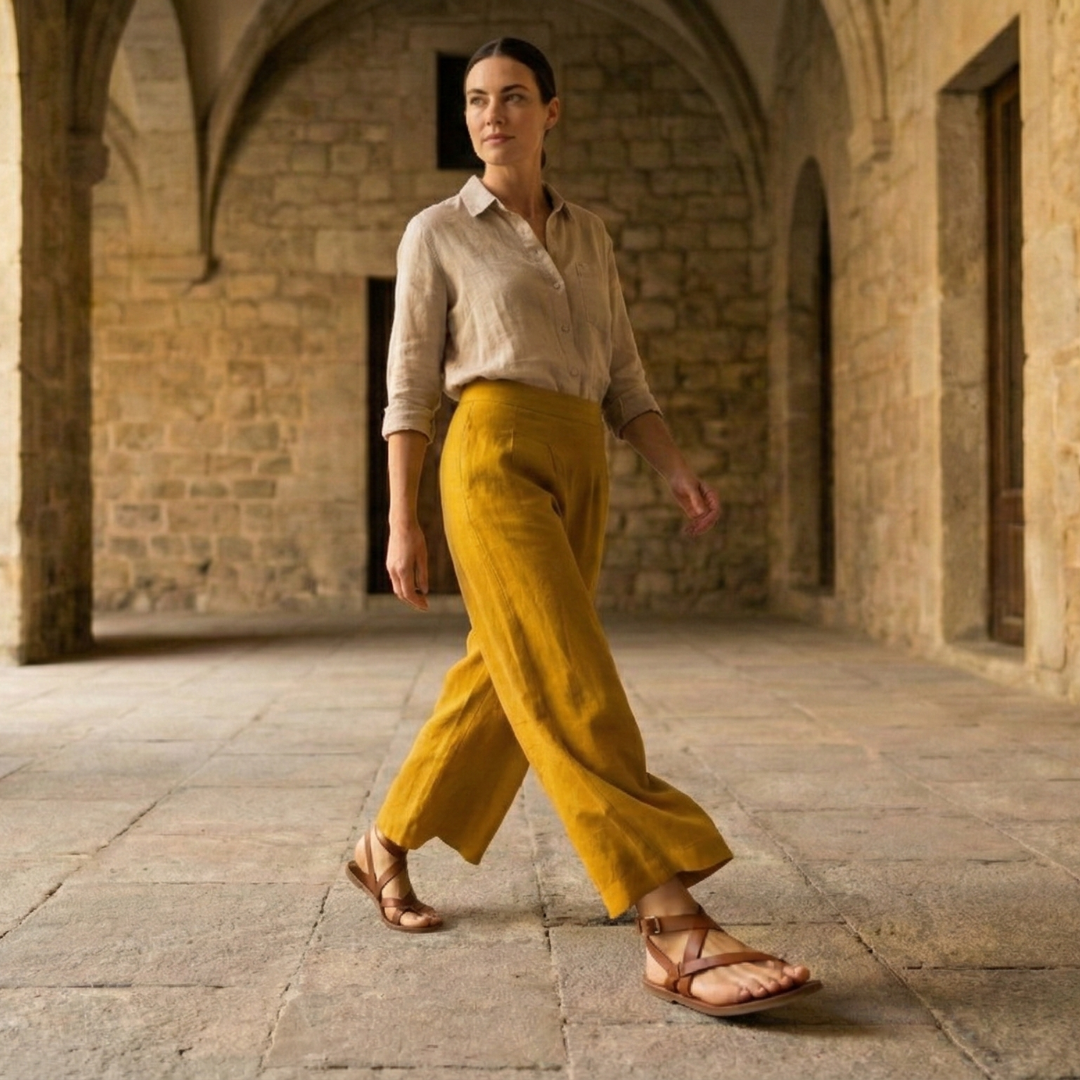 High Waist Wide Leg Trousers