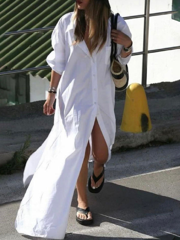 Maxi Shirt Dress