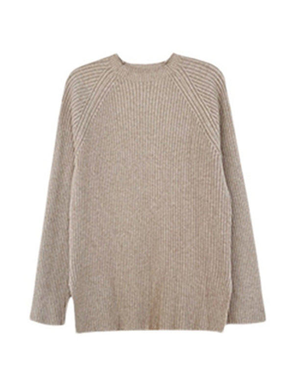 Loose Sweater& Wide Leg Pants -Set