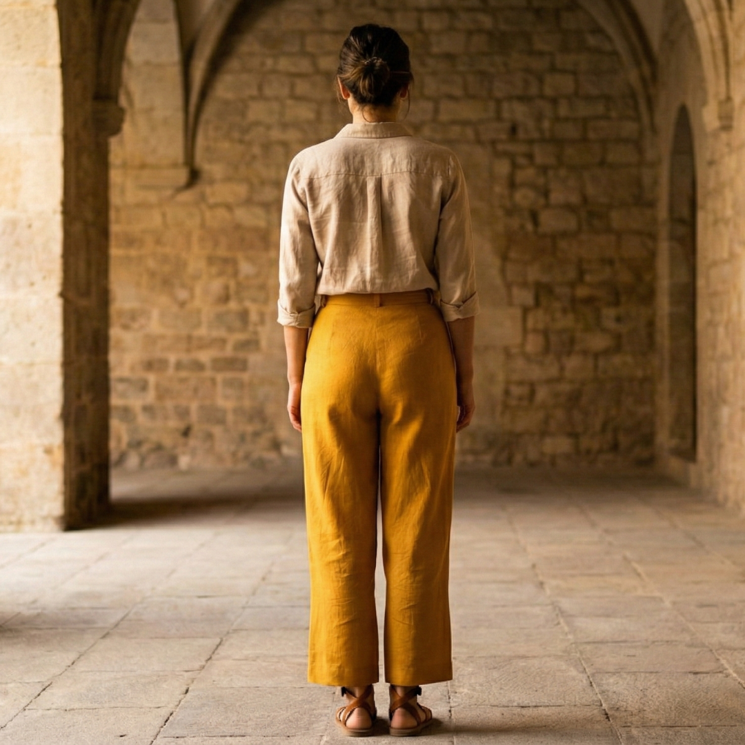 High Waist Wide Leg Trousers