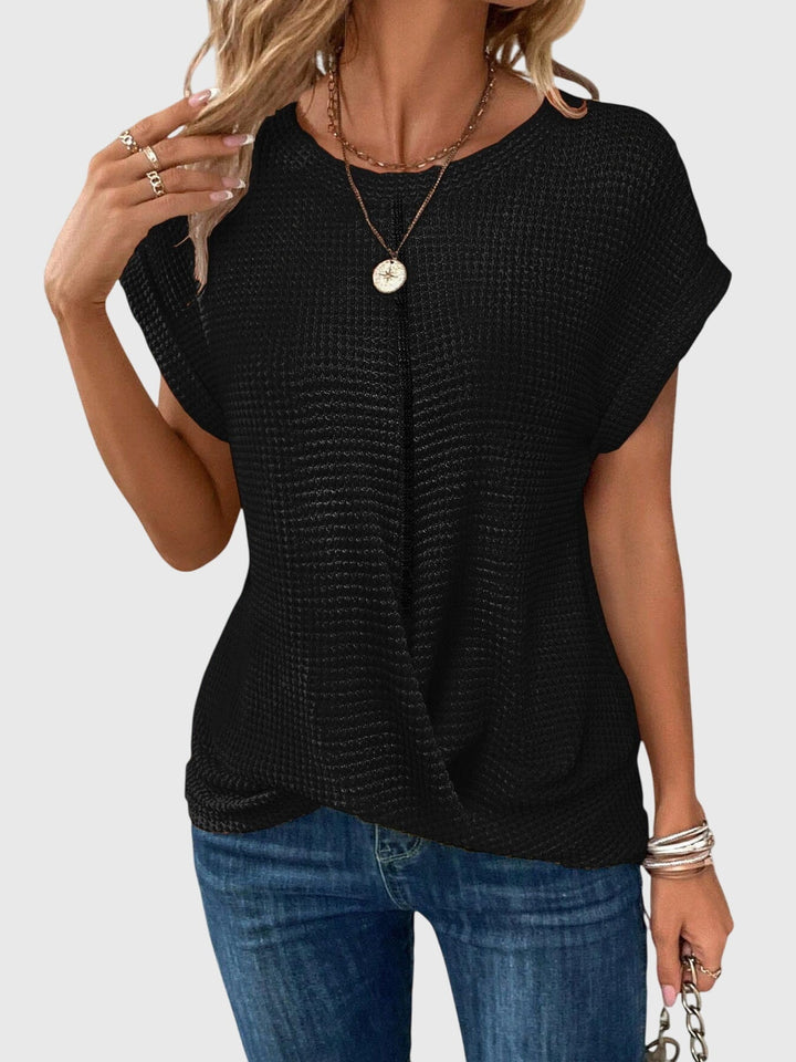 Elegant Top with Crew Neck