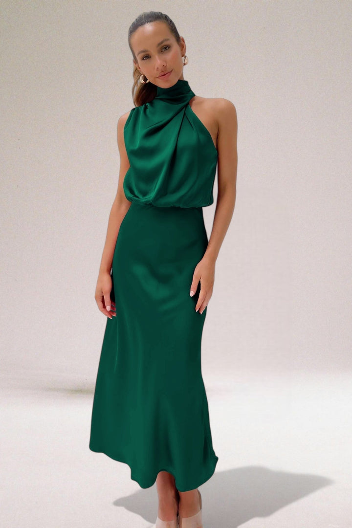 Elegant Satin Evening Dress