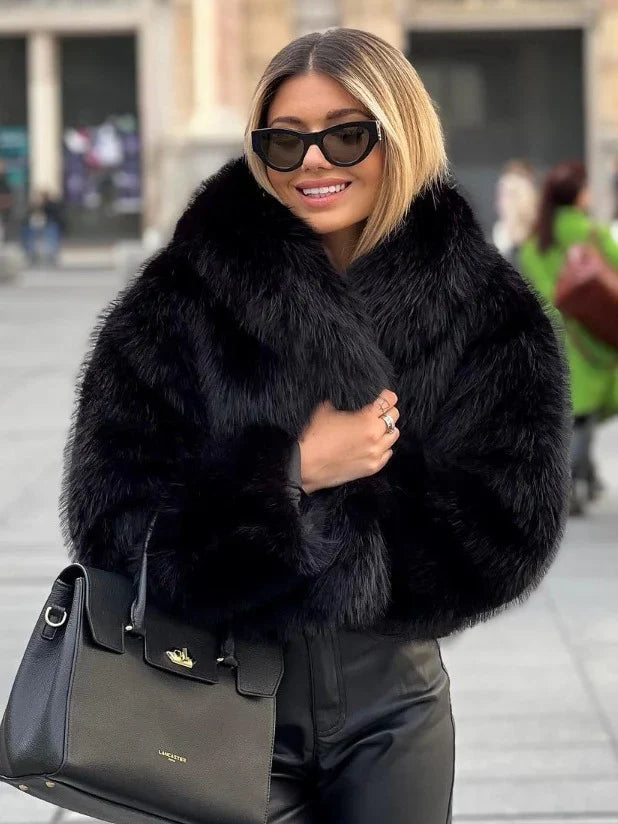 Elegant Faux Fur Jacket