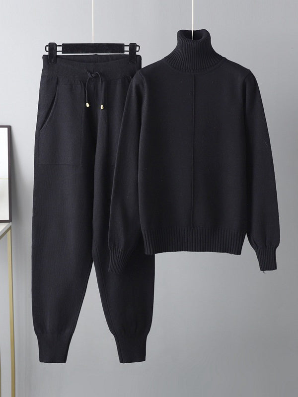 Casual drawstring-wide-leg-pants-suits