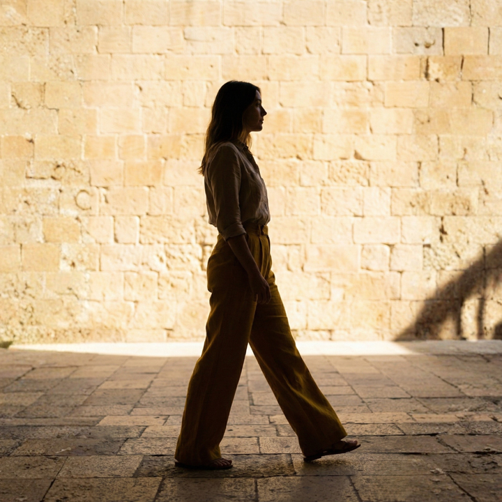 High Waist Wide Leg Trousers