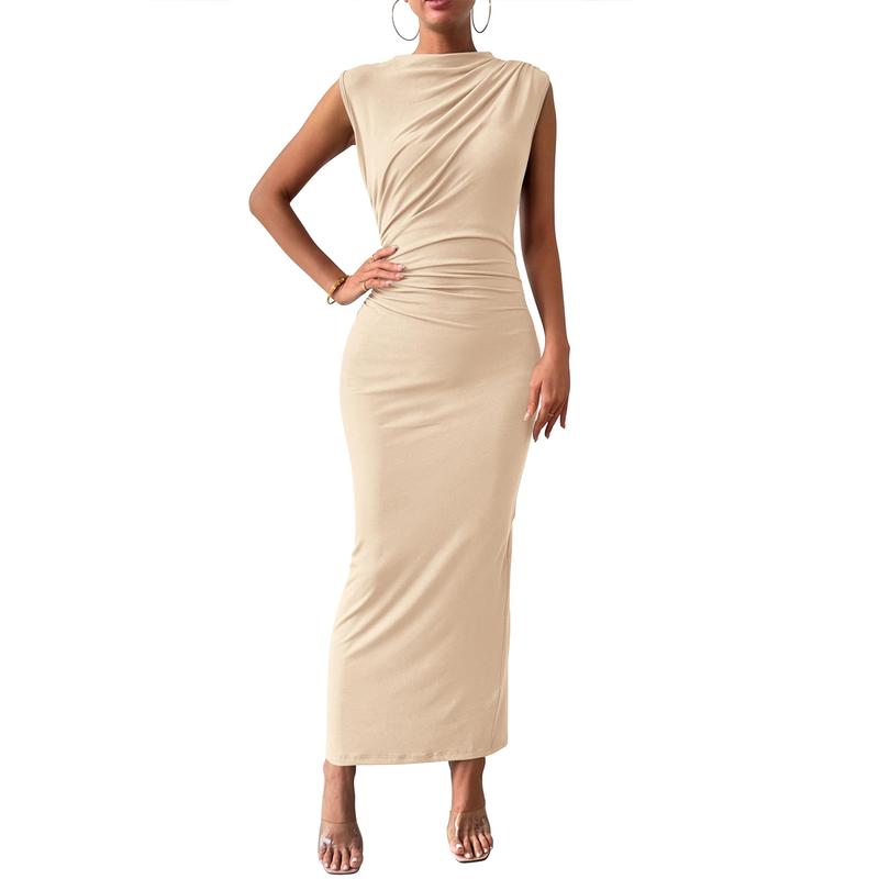Bodycon Dress with Back Slit