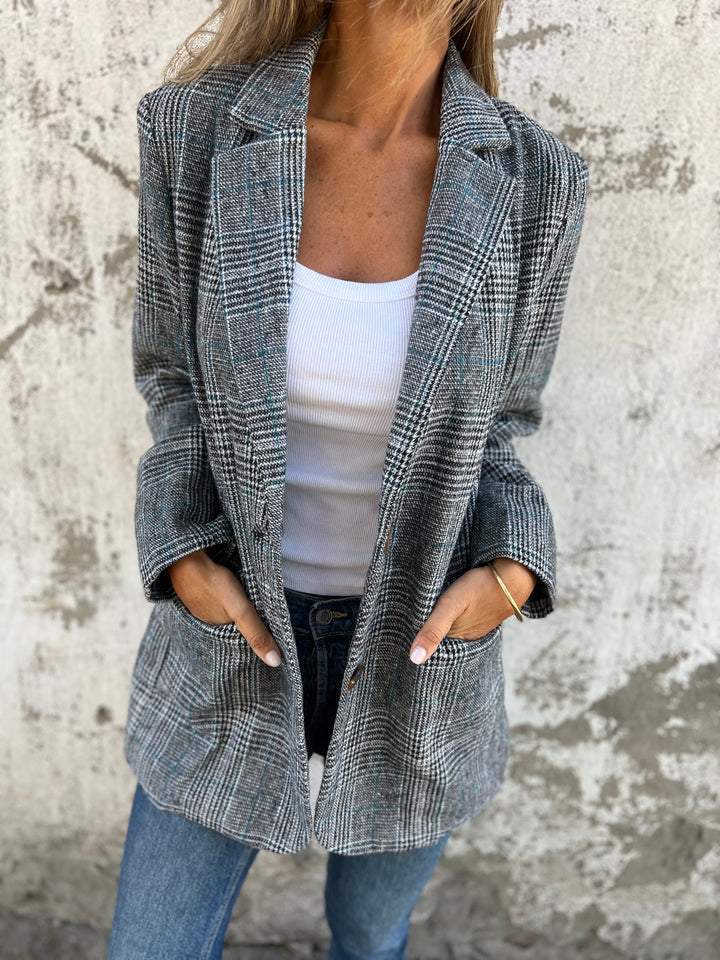 Classic Plaid Blazer