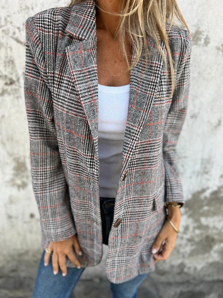 Classic Plaid Blazer
