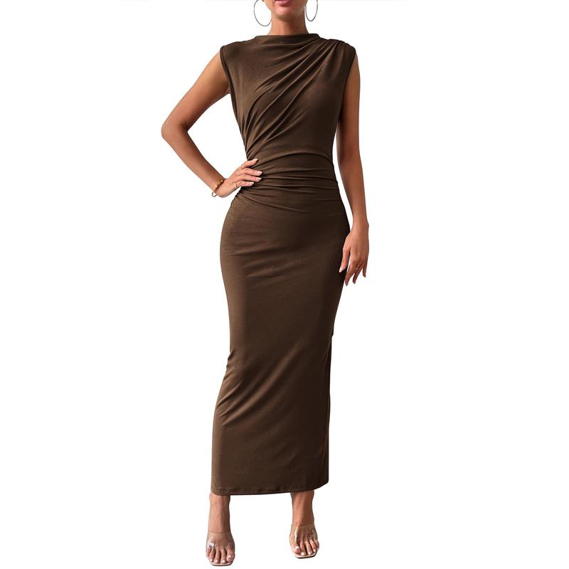 Bodycon Dress with Back Slit
