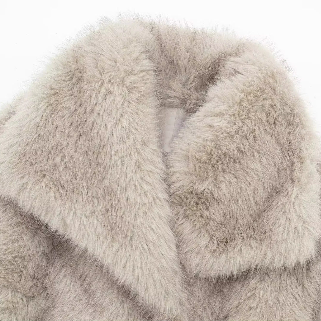Elegant Faux Fur Jacket