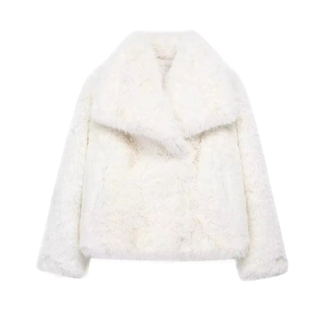 Elegant Faux Fur Jacket