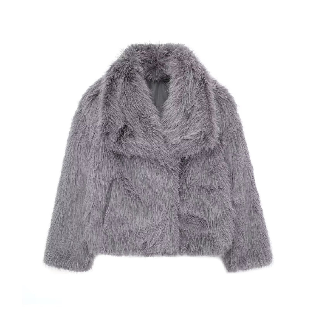 Elegant Faux Fur Jacket