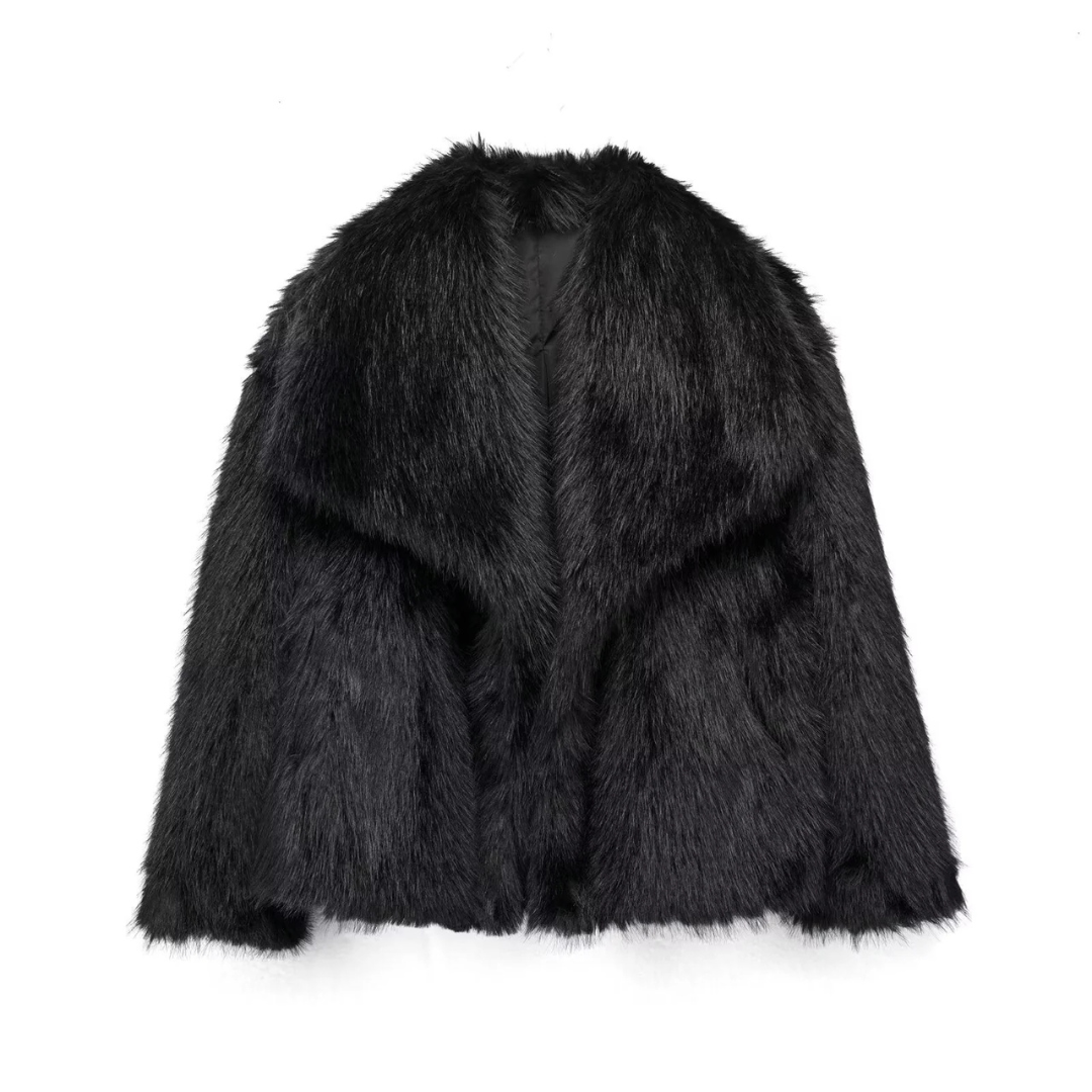 Elegant Faux Fur Jacket