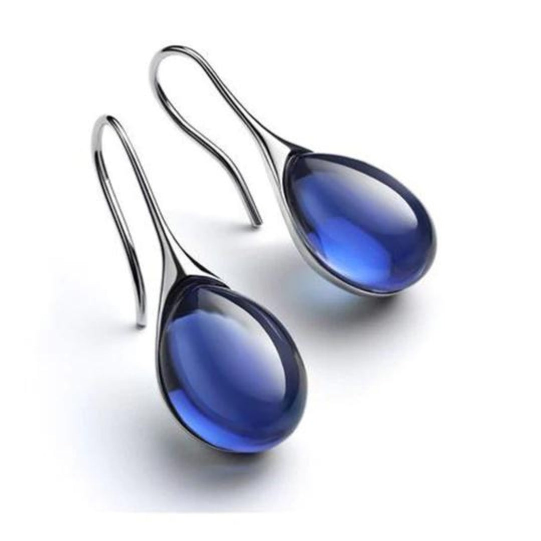Crystal Drop Earrings - Gold/ Silver