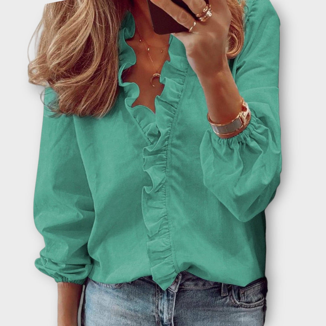 Elegant Ruffled Blouse
