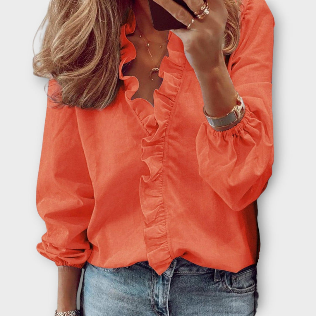 Elegant Ruffled Blouse