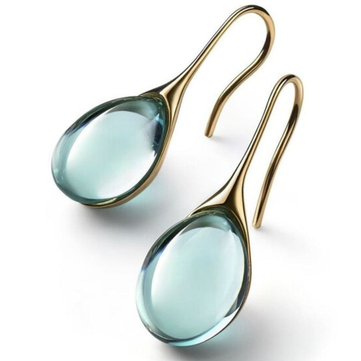 Crystal Drop Earrings - Gold/ Silver