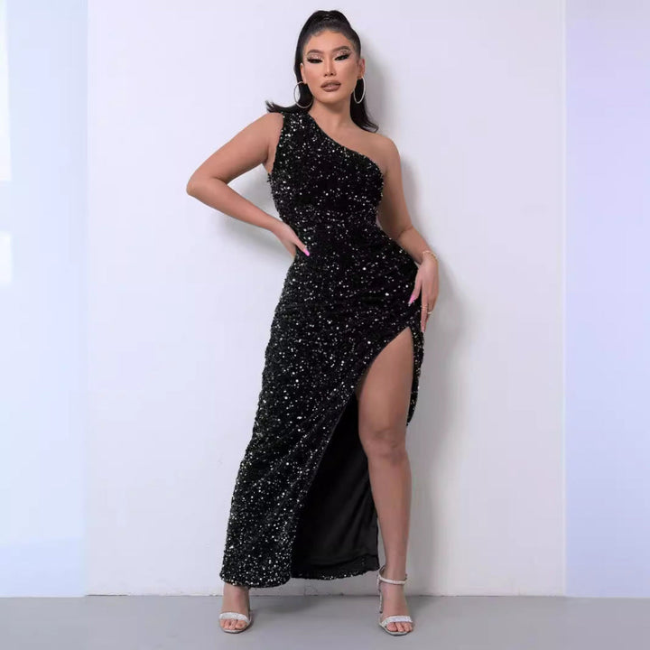Glamour One-Shoulder  Dress