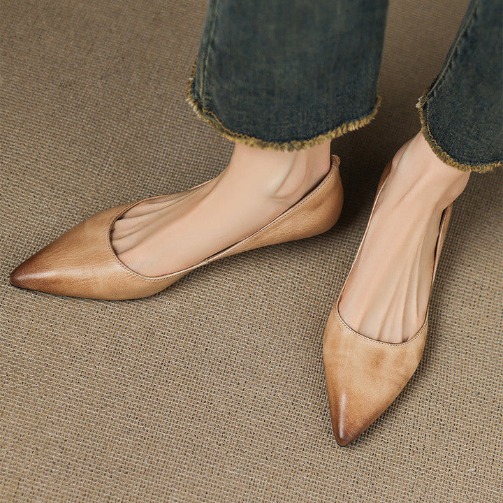 Genuine Leather Flats