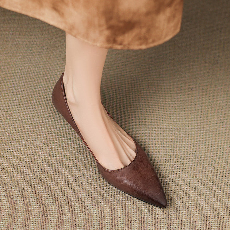 Genuine Leather Flats